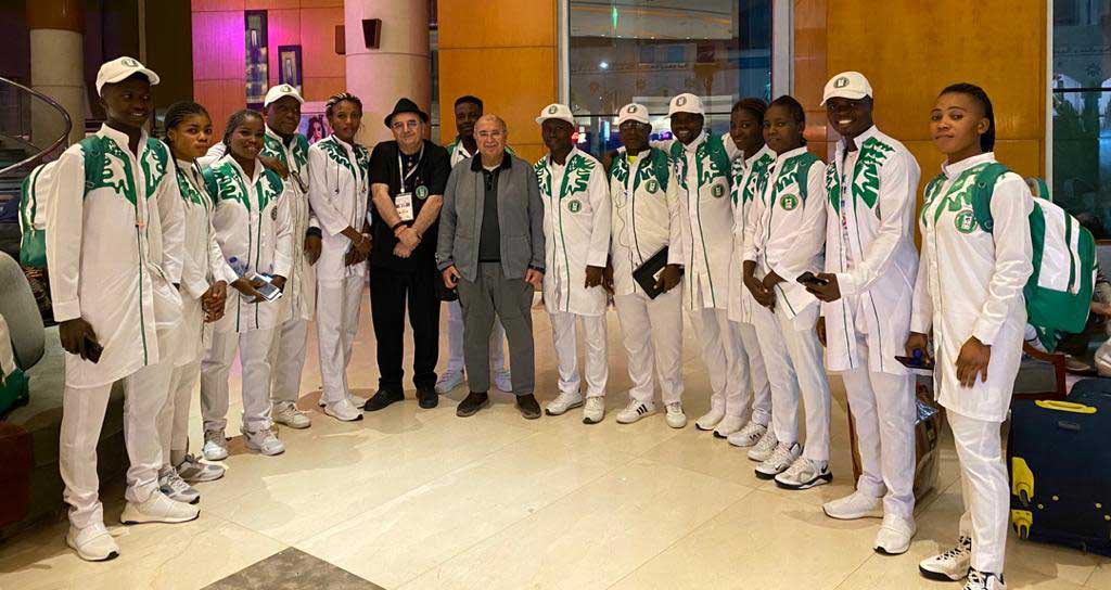 Cycling federation of Nigeria team departing for Cairo Egypt for Track Africa Championship